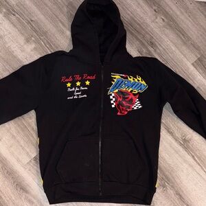 Mens Dodge Black Hoodie Jacket